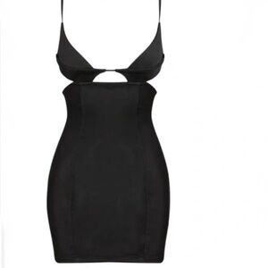 LEAU NWT Women’s Porta Mini Dress Small Black Cut Out Cocktail Club Party Dress